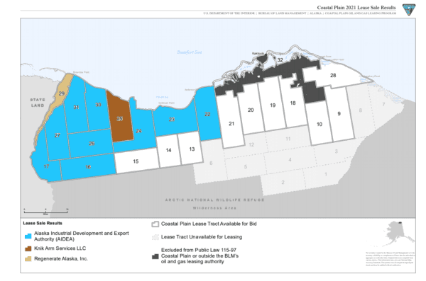 Federal officials open bids for Arctic refuge drilling leases
