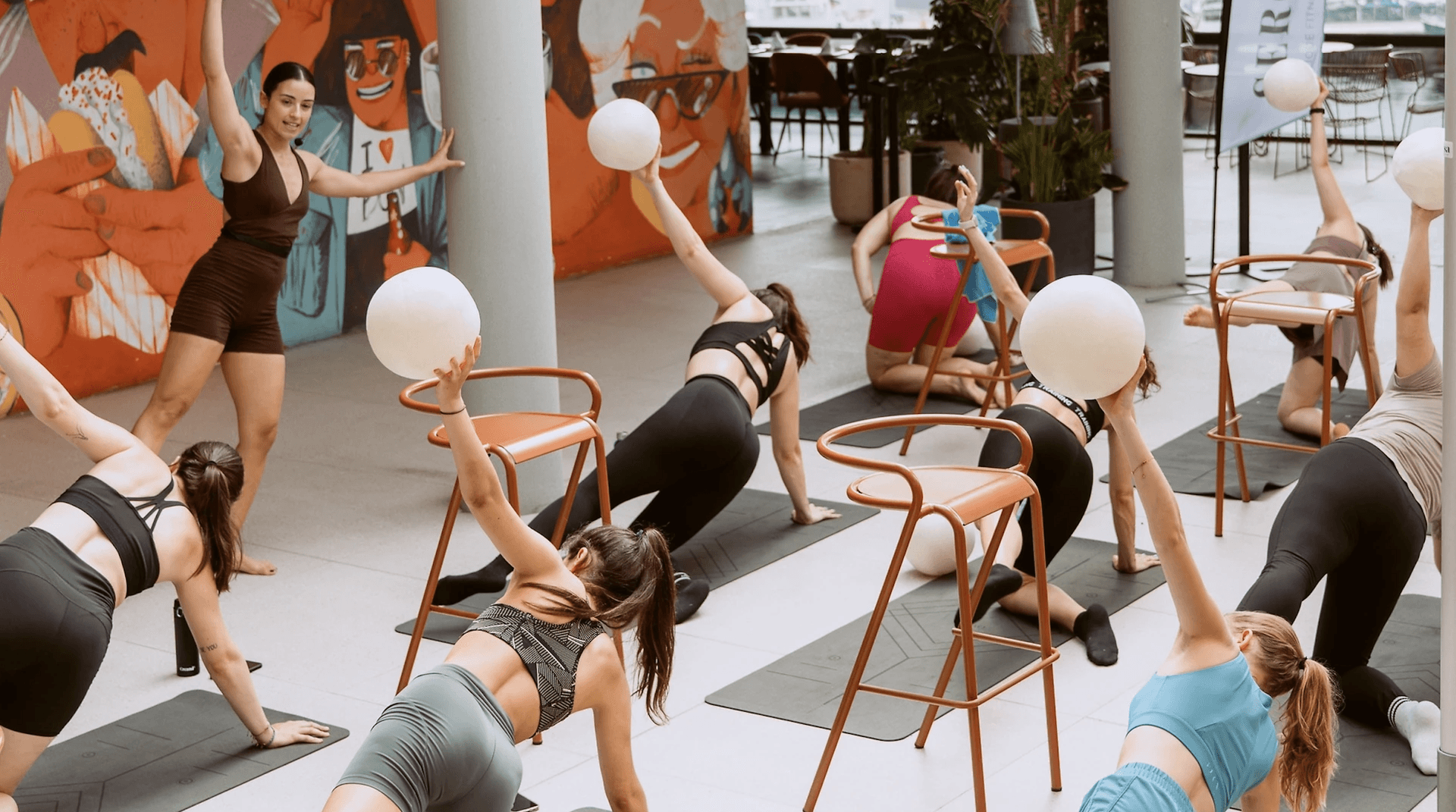Time Out Market Barcelona blends Pilates, DJ set, brunch, and brand sampling