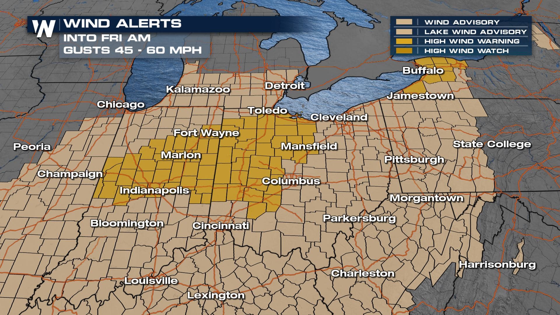 High-wind watch for Lake County Feb. 26; strong northwest gusts expected