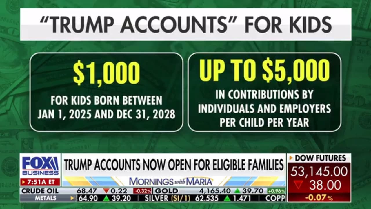 Trump Accounts make it easier for parents to invest for children