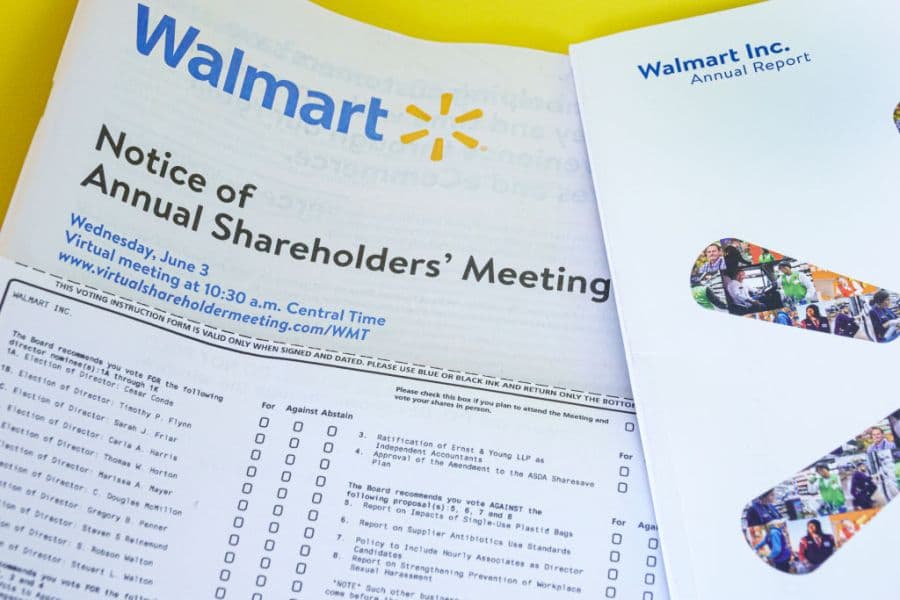 Walmart shareholders reject AI workplace impact report proposal