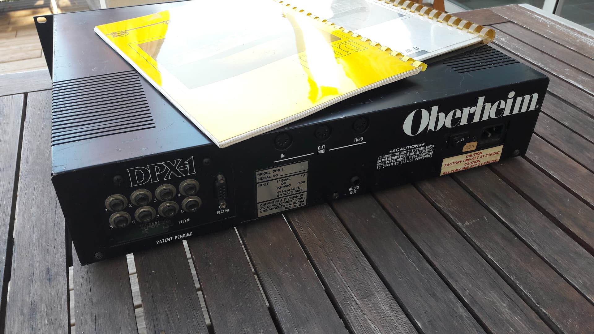 Rare Vintage Oberheim DPX-1 SN 740468 Appears on eBay via MatrixSynth