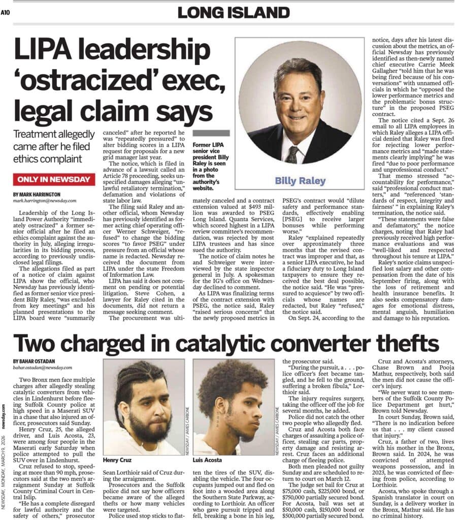 Four Suspects Arraigned in Lindenhurst Catalytic Converter Theft Cases