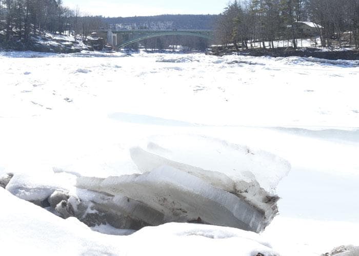 Delaware River Ice Flow Passes Port Jervis, Deerpark Without Incident