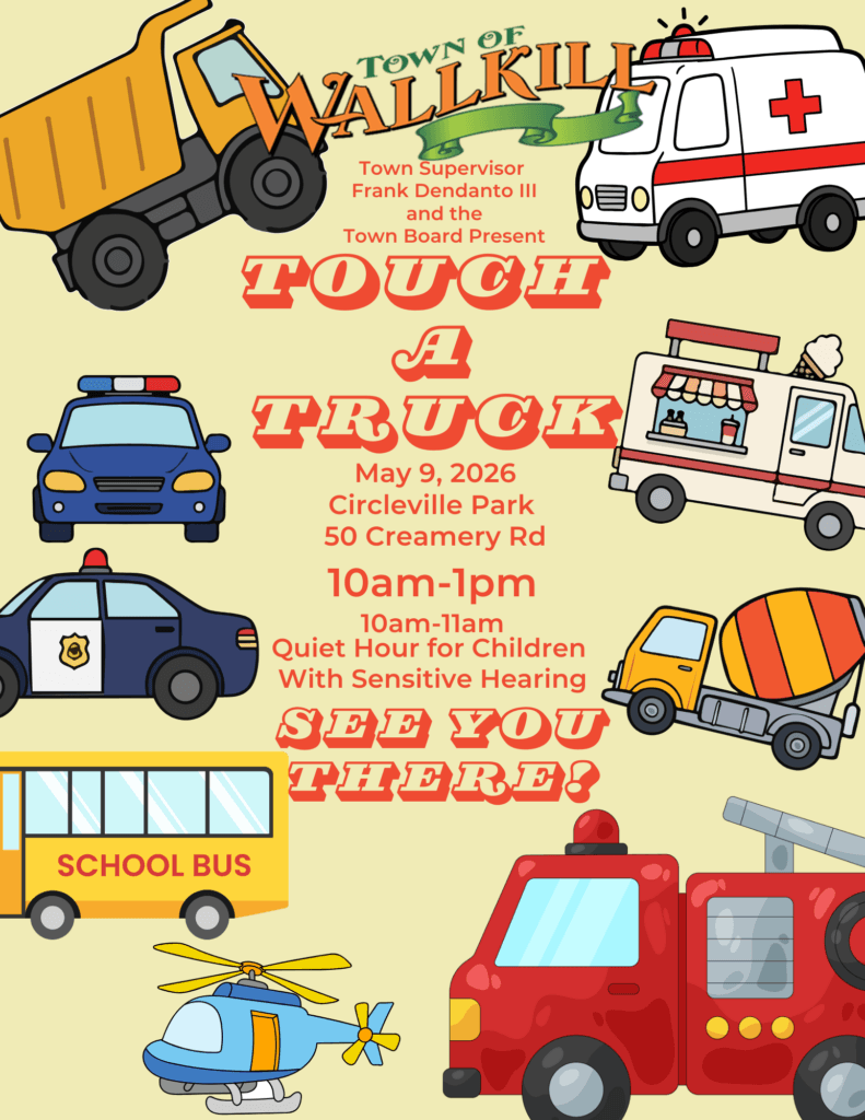 Town of Wallkill brings back Touch-A-Truck family event May 9