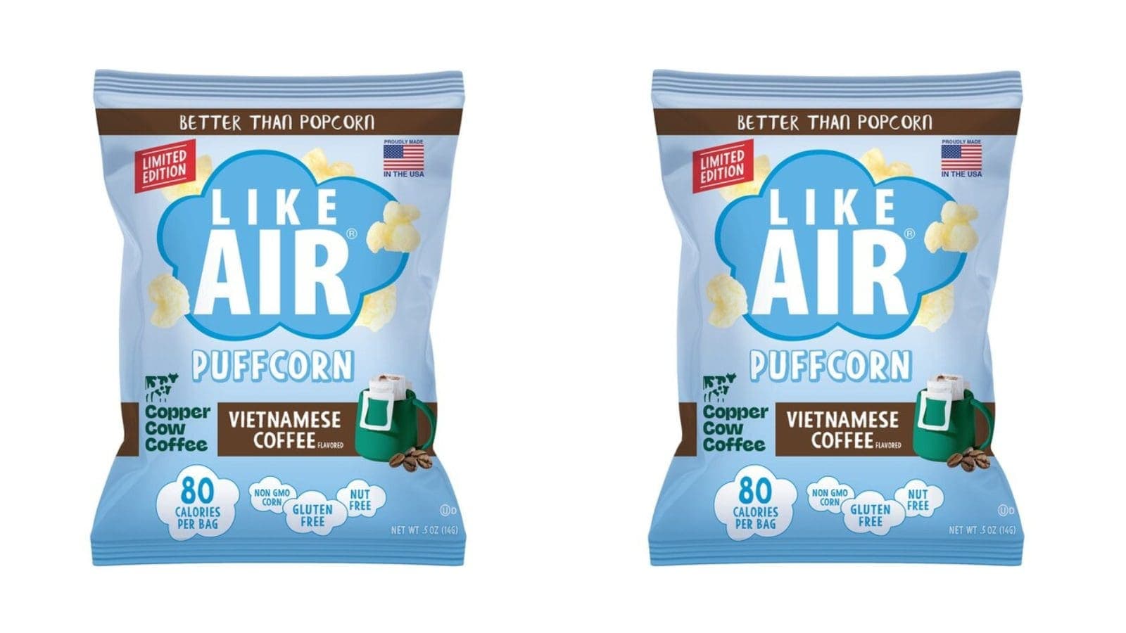 Like Air and Copper Cow launch Vietnamese coffee puffcorn online