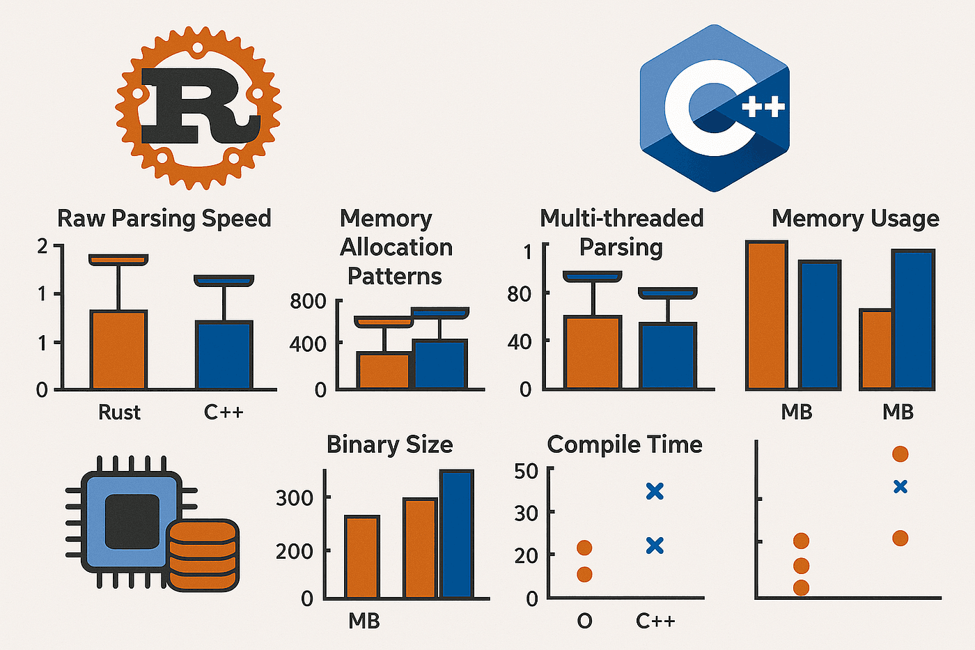 Industrial Study Finds Rust Matches C on Firmware Speed and Size