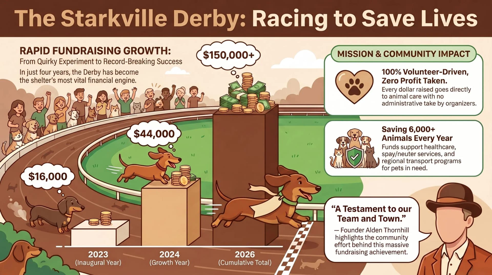 Starkville Derby draws 315 dachshunds, raises thousands for humane society