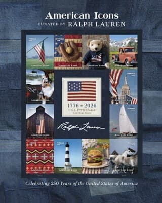 Ralph Lauren curates USPS American Icons stamps for U.S. 250th birthday