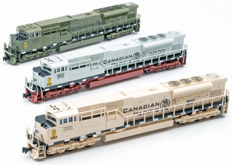 Kato’s Canadian Pacific military dress SD70ACu highlights rare rebuilt power