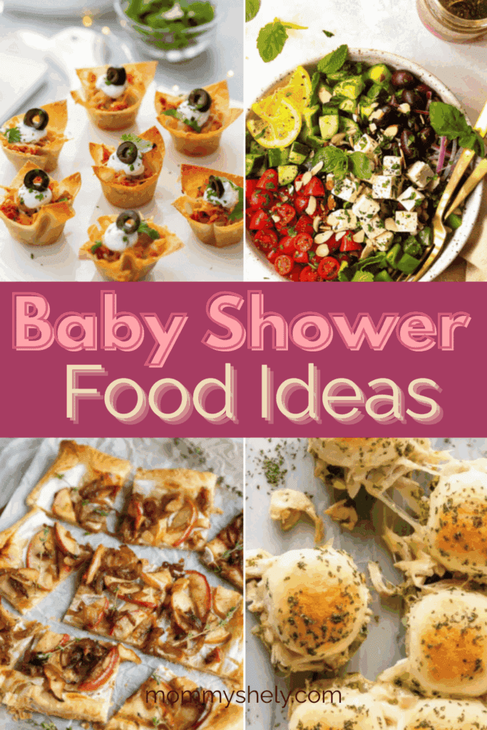 Seasonal baby shower food ideas turn menus into party decor