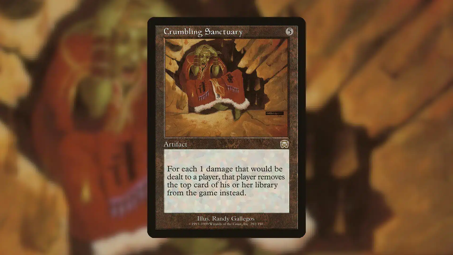 Crumbling Sanctuary Recasts Damage as Mill, Unleashing Artifact-Control Chaos