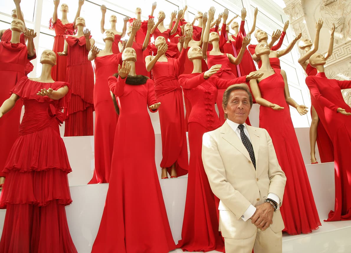 Valentino Garavani, creator of Valentino red, dies at 93