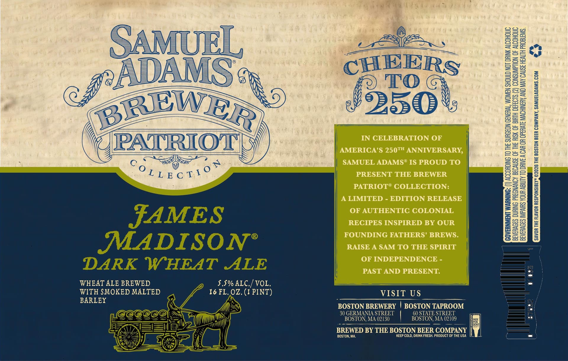 Samuel Adams Launches Colonial-Inspired Brewer Patriot Collection for America's 250th