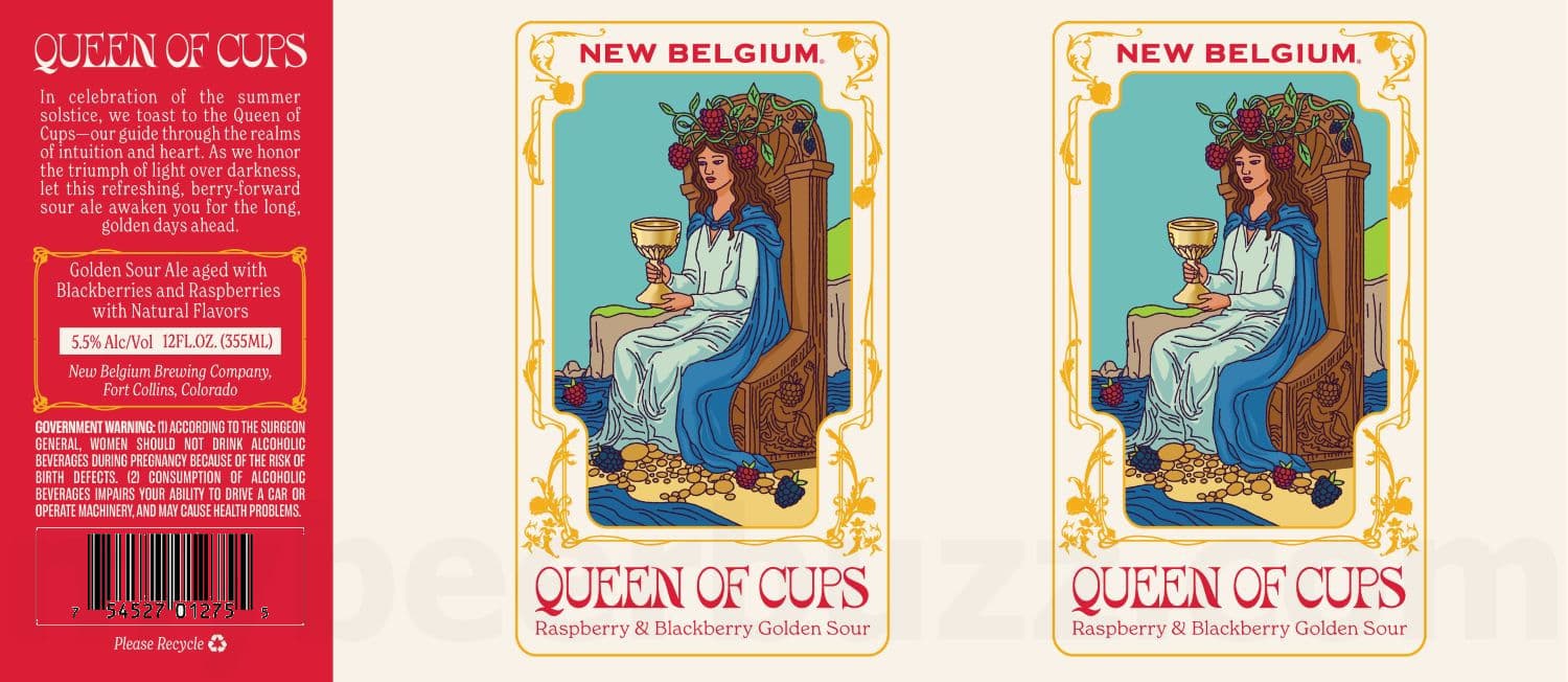 New Belgium debuts Tarot-inspired golden sour with raspberries, blackberries