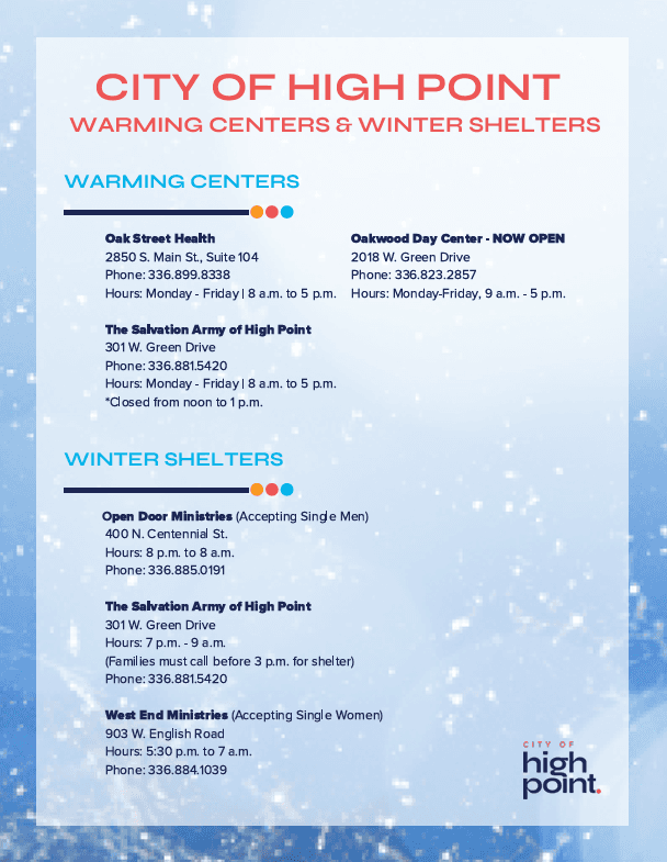 High Point day center offers showers, clothes for unhoused residents