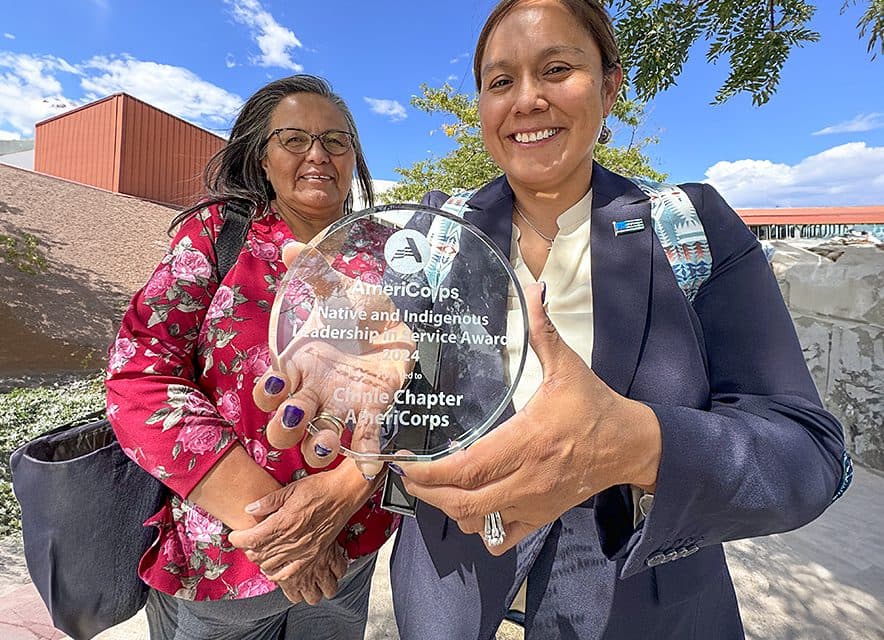 Chinle Chapter Leaders Rosanna Jumbo-Fitch, Sharon Yazzie Receive AmeriCorps Award