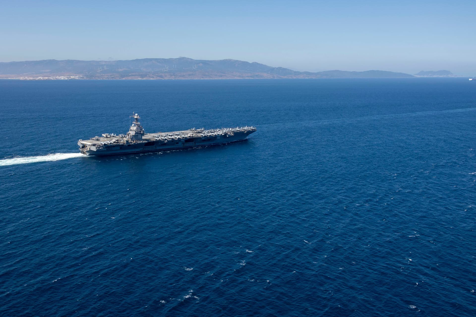 USS Gerald R. Ford Arrives in Crete for Repairs After Onboard Laundry Fire