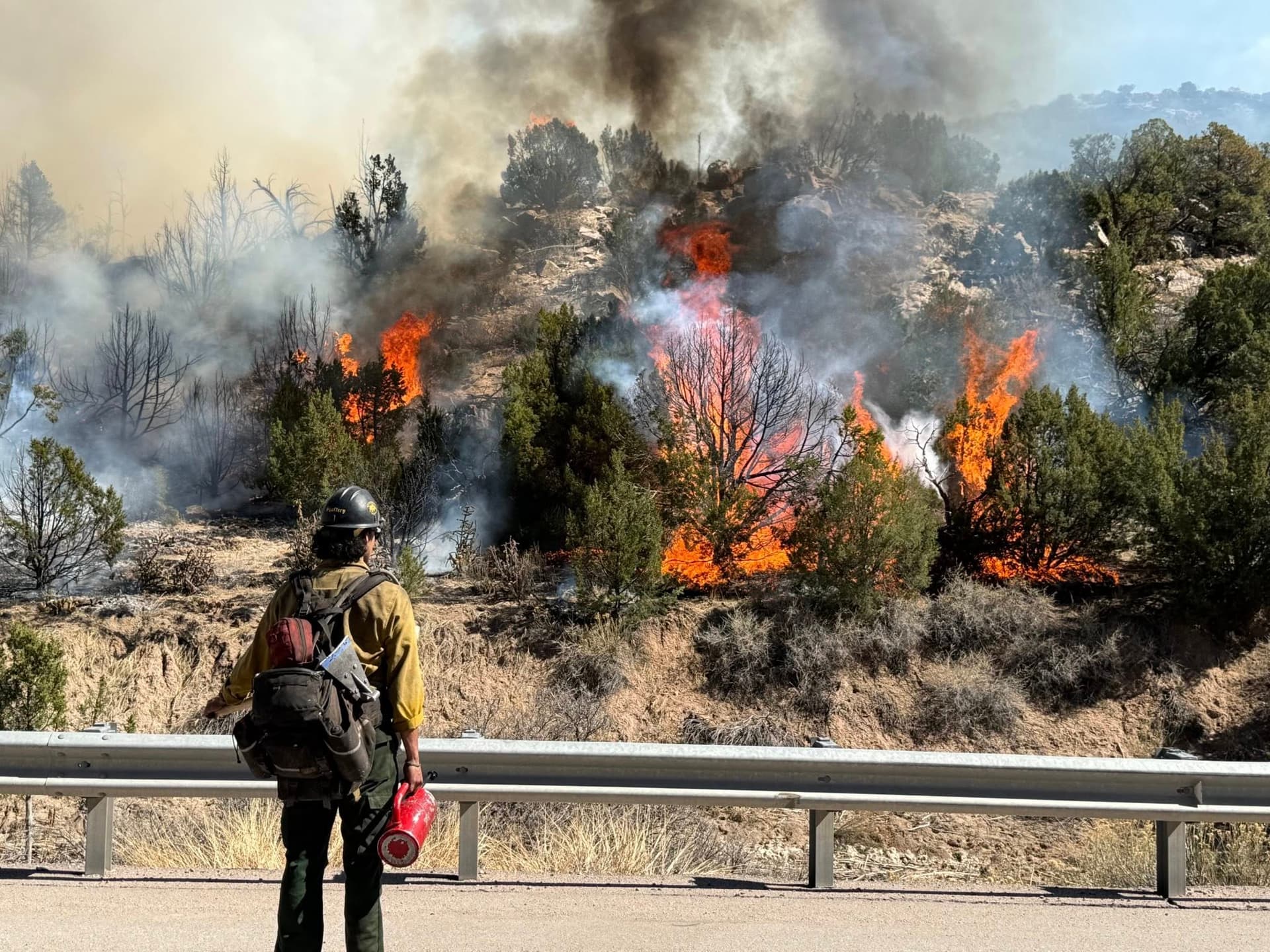 ‘24 Fire’ explodes south of Colorado Springs, forces Highway 115 closures and evacuations