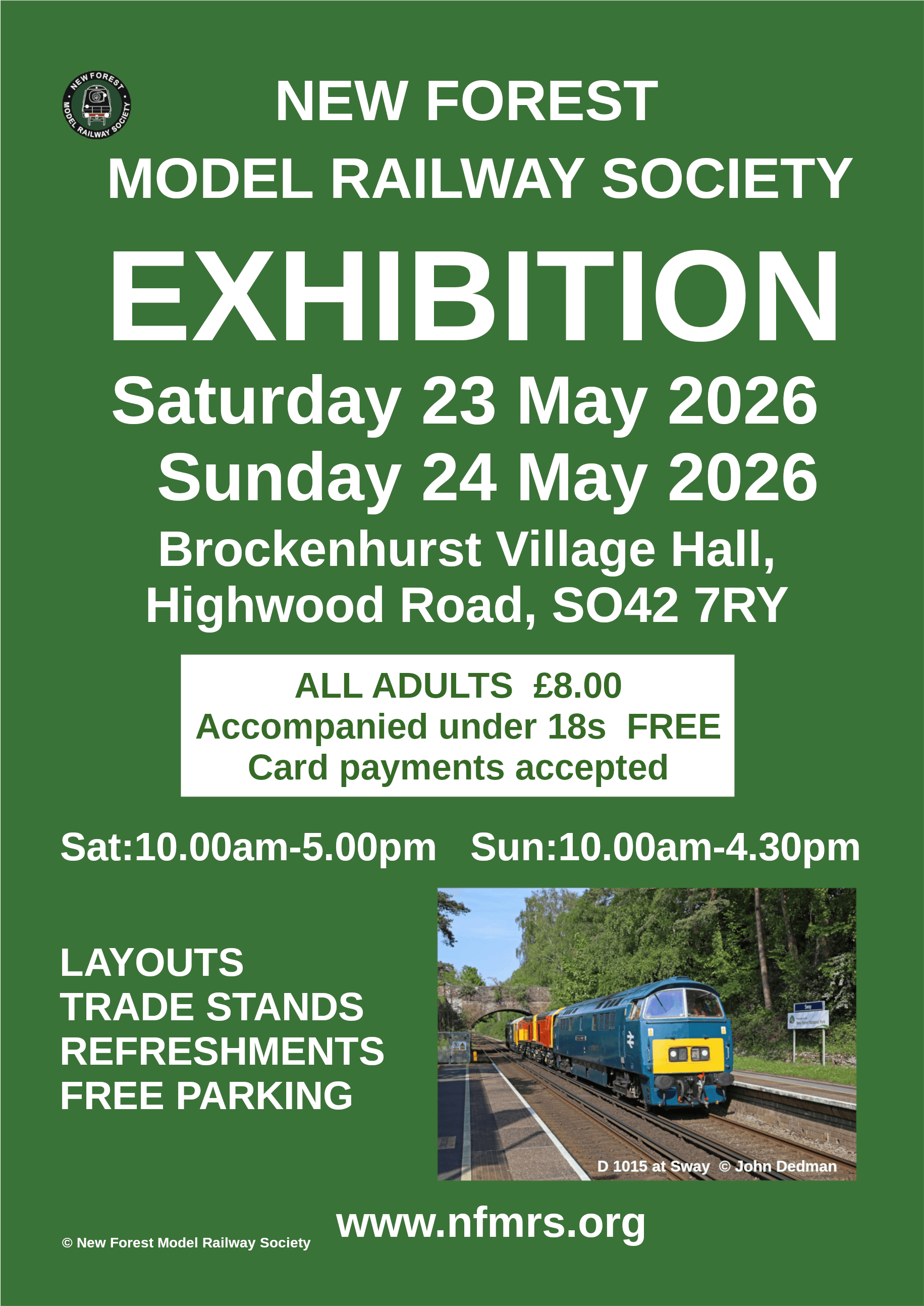 New Forest Model Railway Society Announces 46th Annual Exhibition for May 2026