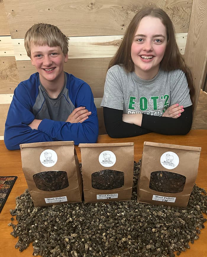 Butler teens turn sheep wool into local fertilizer business