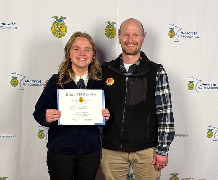 New York Mills senior earns top Minnesota FFA state honor