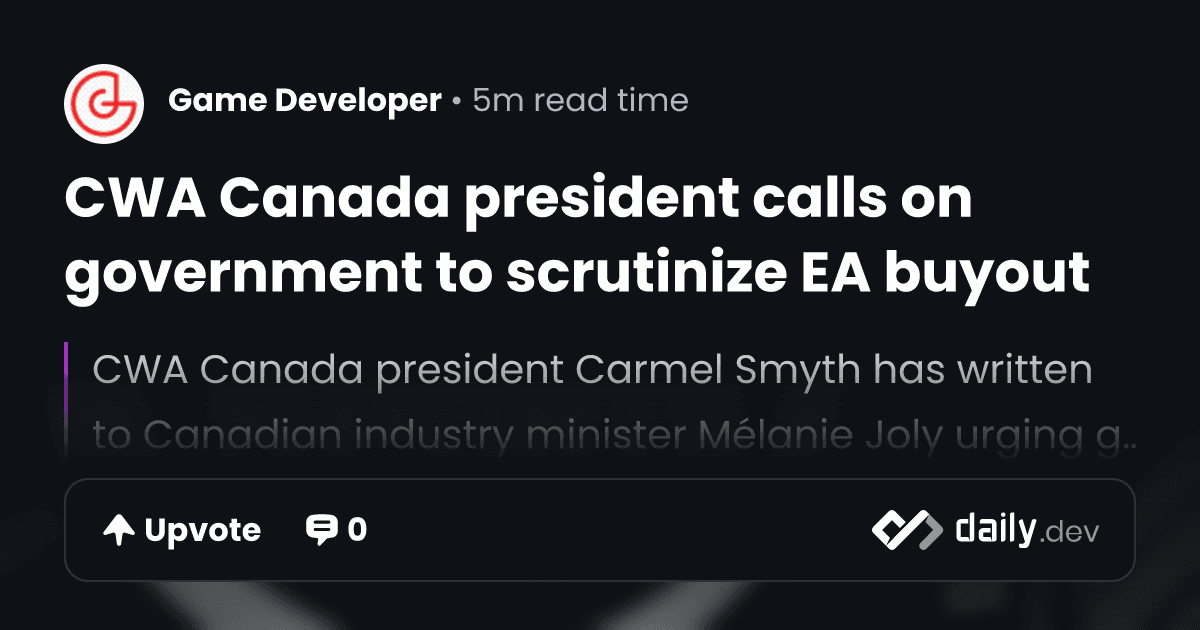 Canadian union urges national security review of EA buyout deal