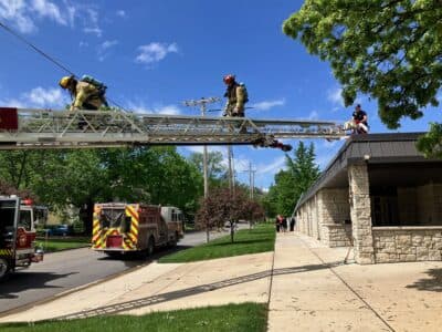 Smoke scare at downtown Lawrence funeral home traced to HVAC motor