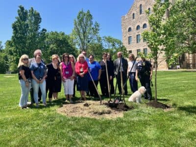 Douglas County specialty courts plant tree to mark treatment month