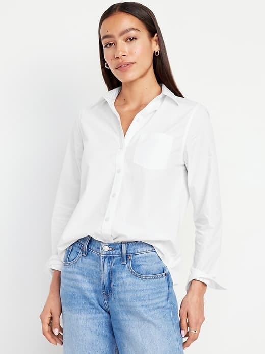 Old Navy’s breezy cotton button-down becomes a summer office staple