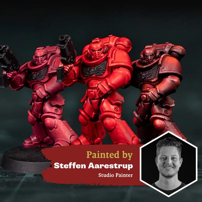 Army Painter Academy shows three ways to paint bold red Space Marines