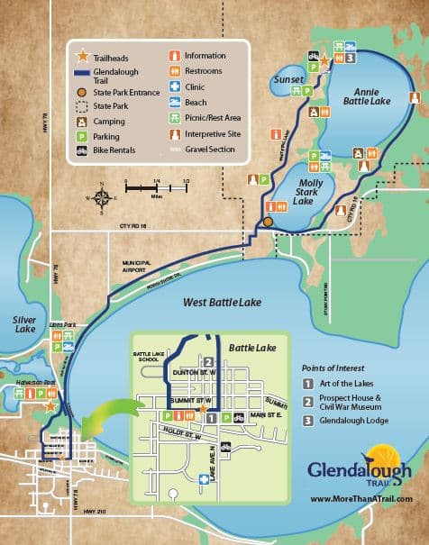Glendalough State Park Trail Routes, Winter Access, Rules and Facilities