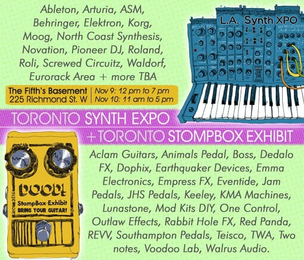 Toronto Synth and Pedal Expo Returns, Delicious Audio Brings Vintage Gear Showcase