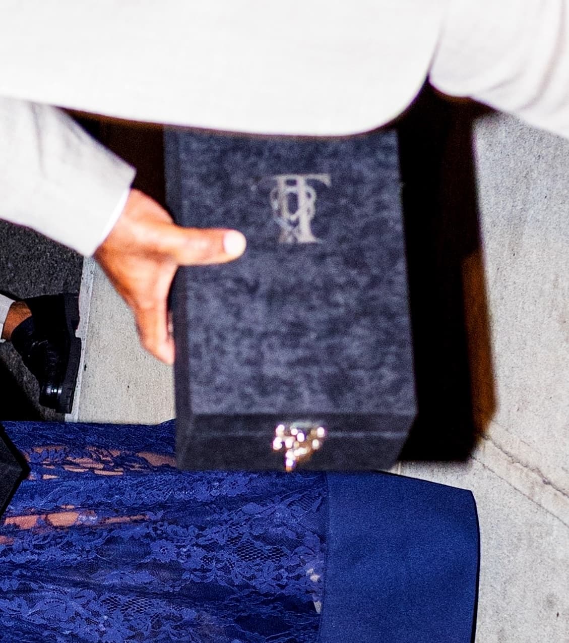 Taylor Swift and Travis Kelce’s monogrammed gift boxes steal the show