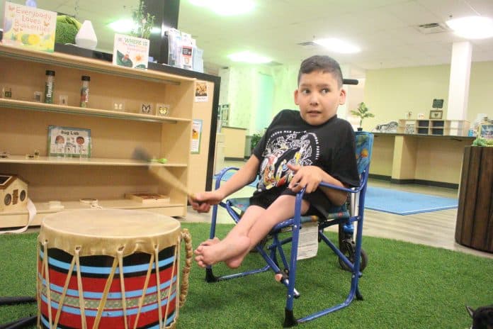 Young pow wow drummer shares culture at Prince Albert event