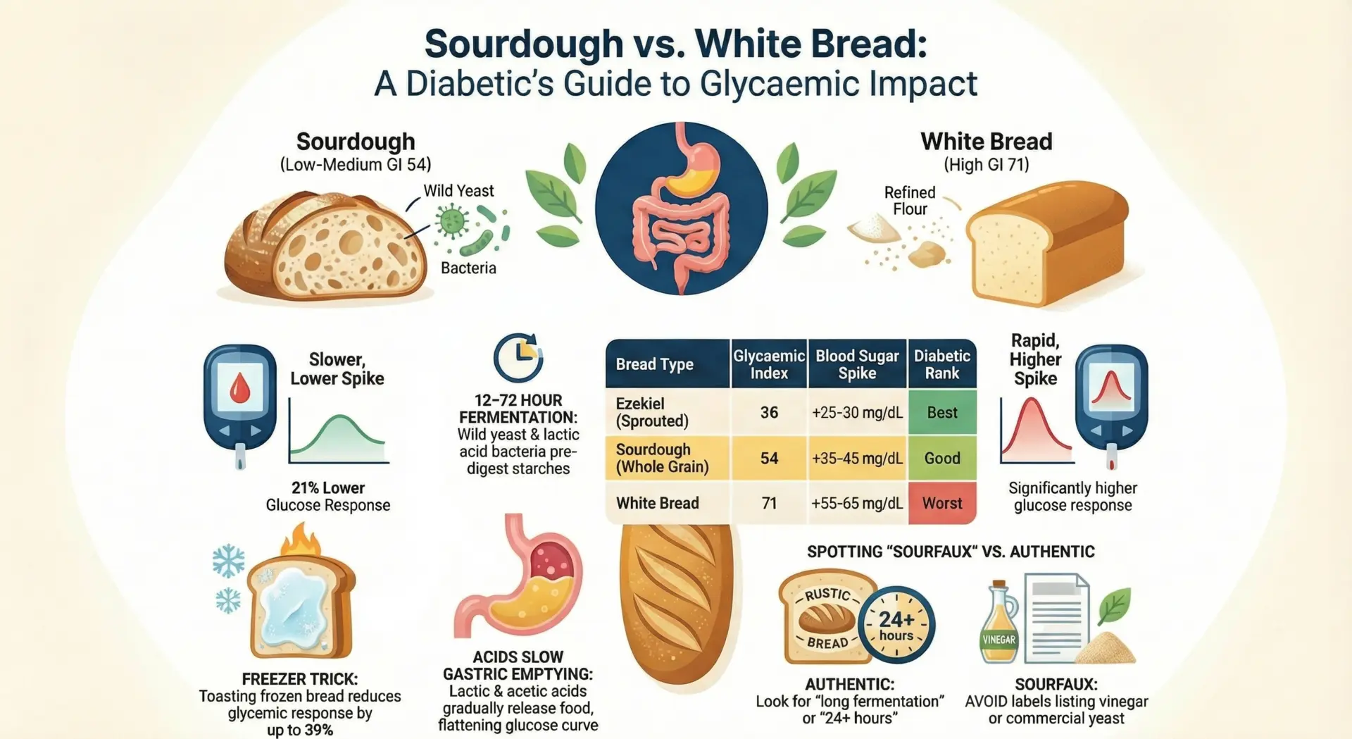 Sourdough's Lower Glycemic Index Makes It a Smart Choice for Diabetics