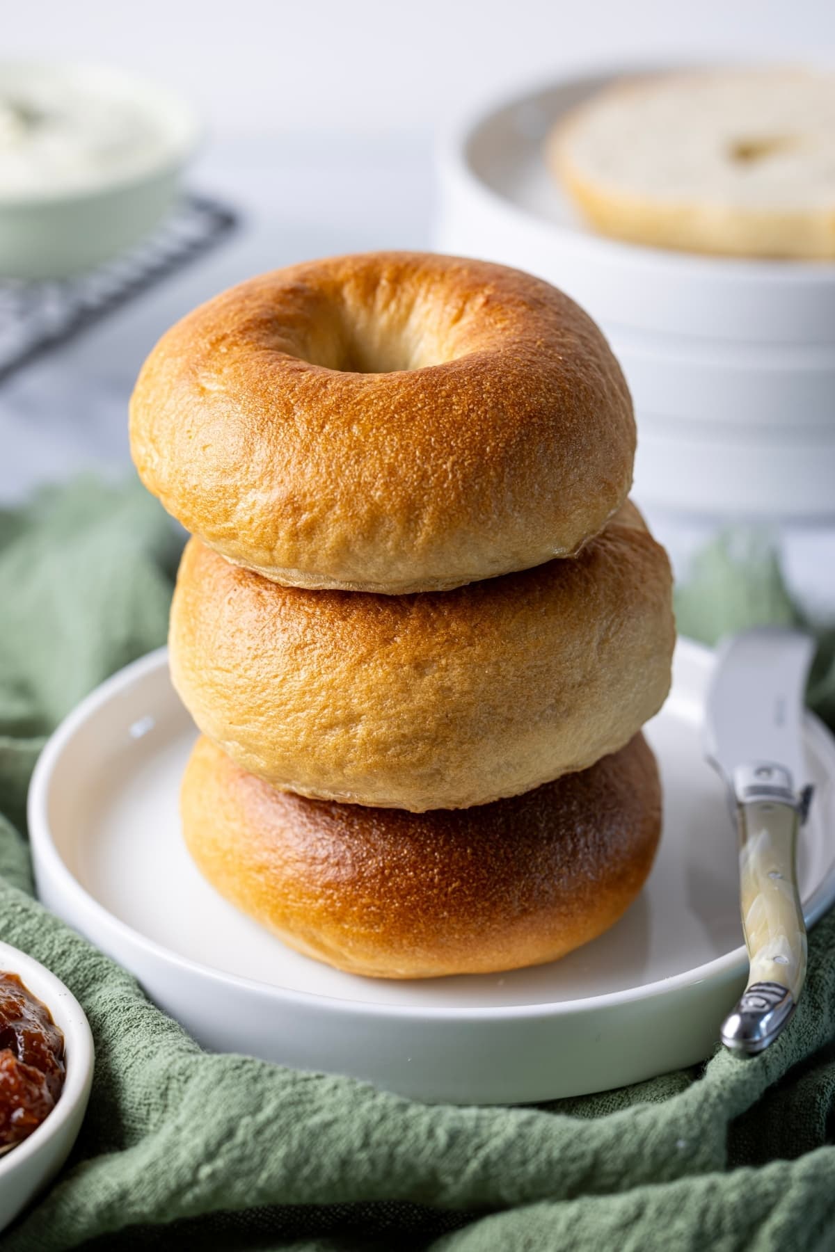 Pantry Mama shares easy overnight sourdough bagels for home bakers