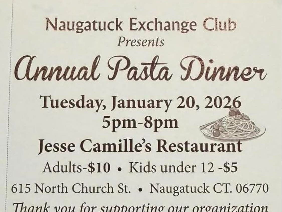 Exchange Club Pasta Dinner at Jesse Camille’s Features Homemade Pasta, Community Fundraiser