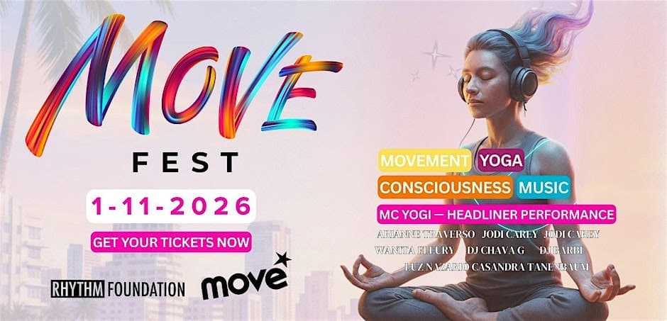 Oceanfront MOVE Fest brings yoga, dance, community to Miami Beach