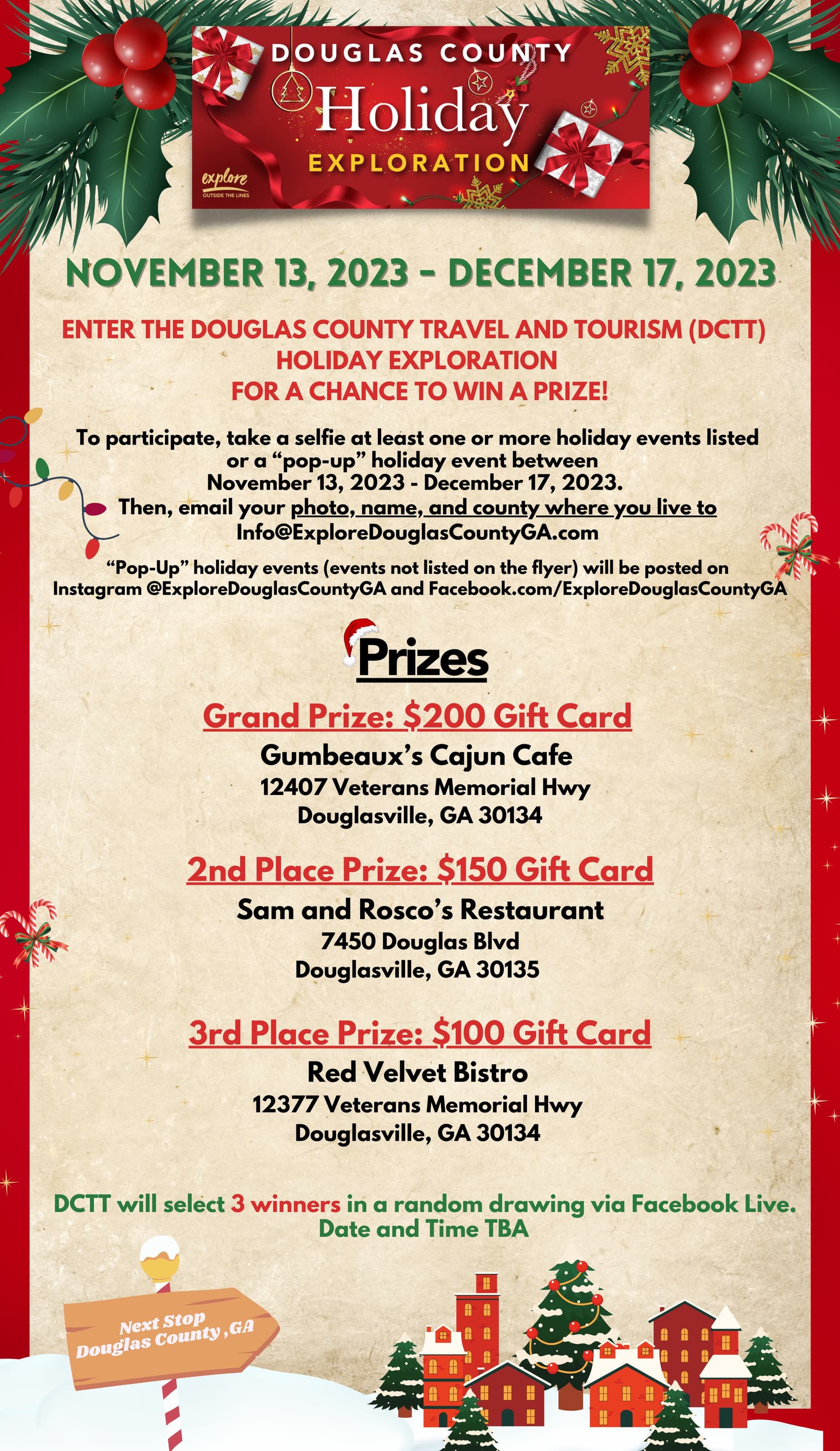 Douglas County Holiday Events Bring Free Family Activities and Lights