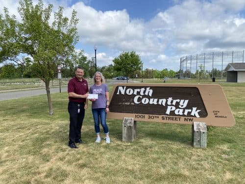 Paul Bunyan Communications donates to Bemidji dog park project