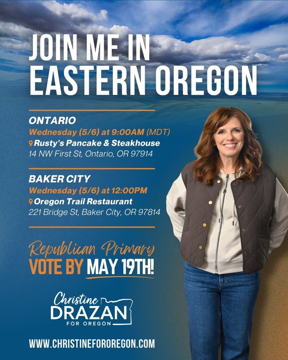 Drazan brings tax-cut message to Baker City lunch discussion
