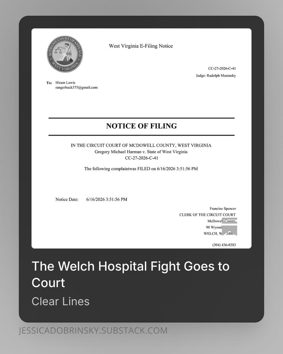 Lawsuit seeks to halt sale of Welch Community Hospital