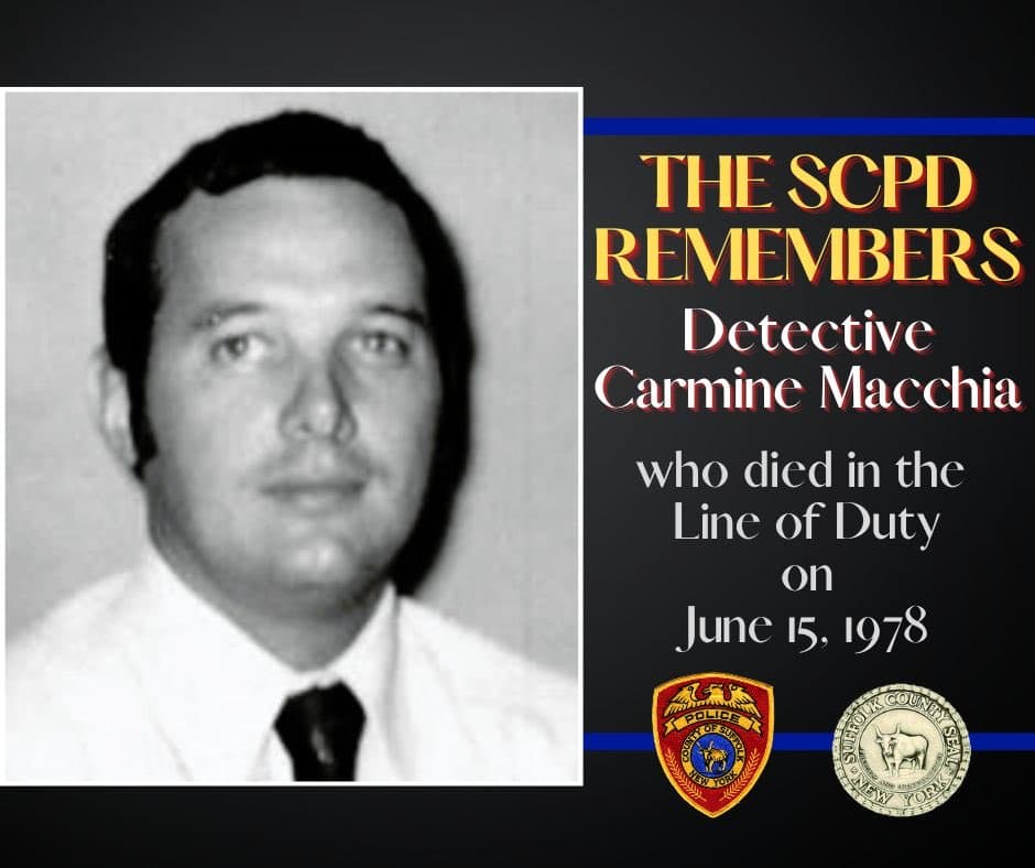 Suffolk County remembers Detective Carmine Macchia on 48th anniversary of death