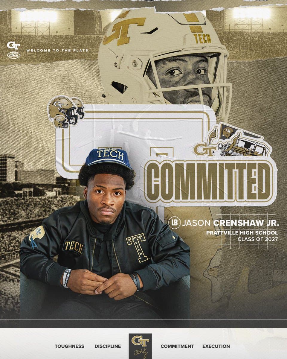 Prattville linebacker Jason Crenshaw Jr. commits to Georgia Tech