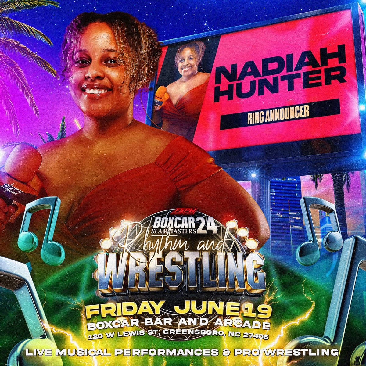 Fire Star Pro Wrestling brings Juneteenth show to Greensboro's Boxcar