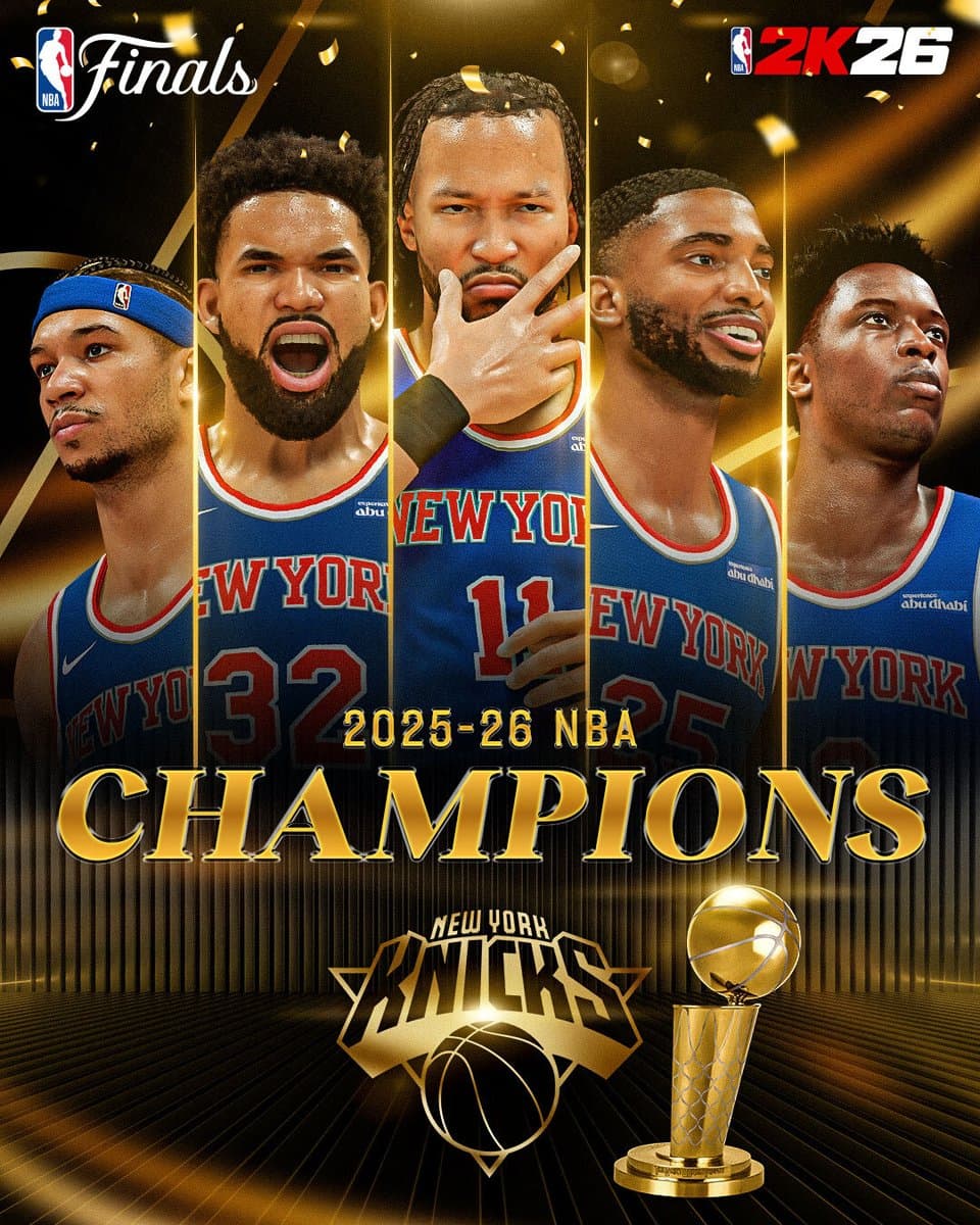 NBA 2K celebrates Knicks title, Brunson named Finals MVP in simulation post