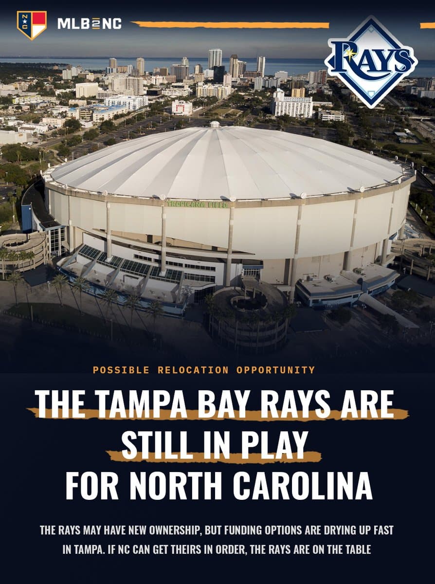 Raleigh MLB bid gains momentum as Rays talks continue