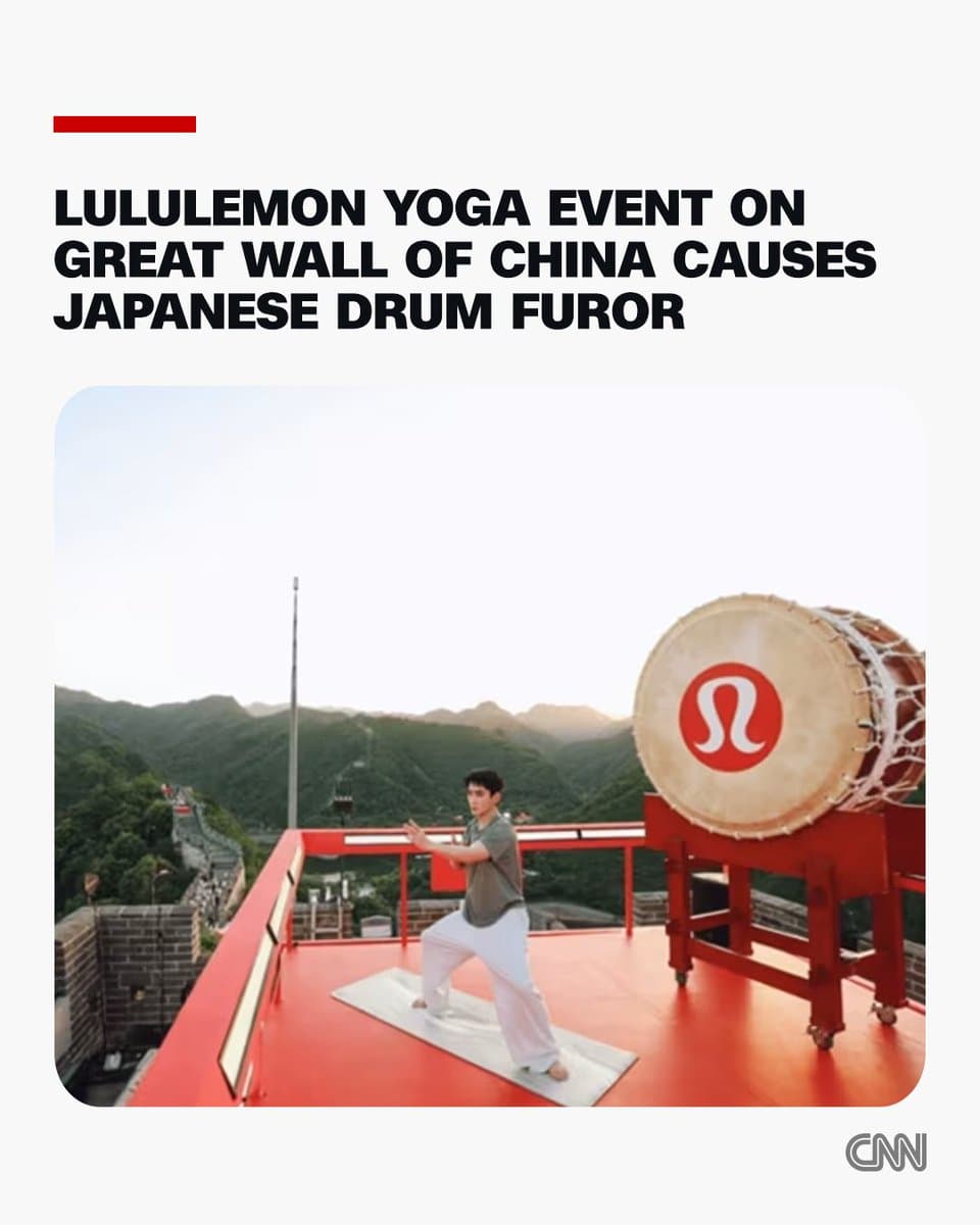 Lululemon apologizes after China event sparks backlash over drum performance