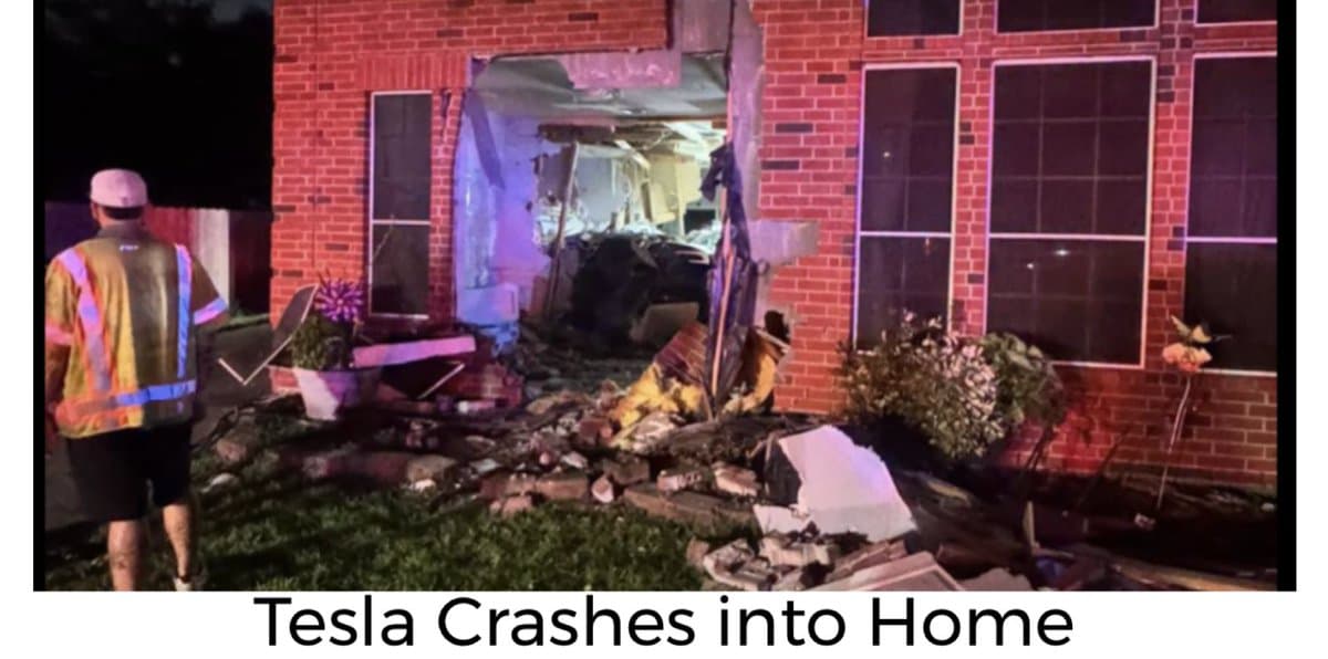 Tesla crashes into Katy home, kills woman, injures two
